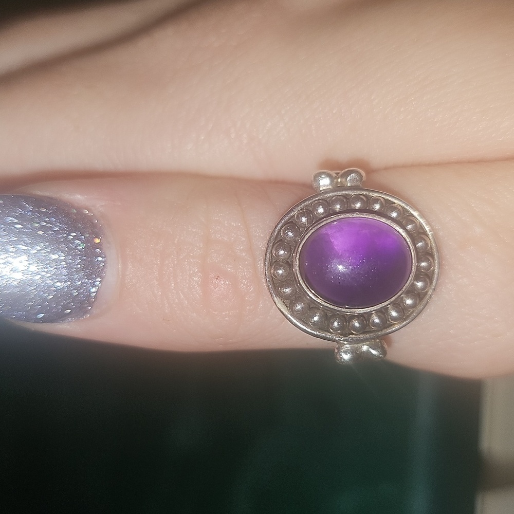 Sterling Silver Stone Ring